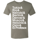 T-Shirts Venetian Grey / S Money Heist Jetset Men's Triblend T-Shirt