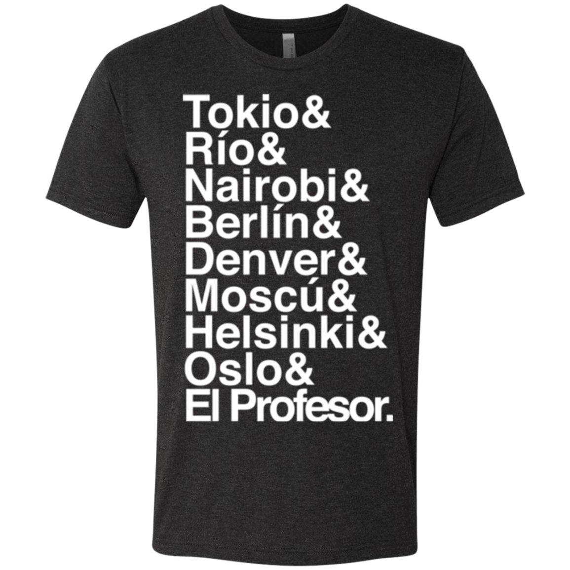 T-Shirts Vintage Black / S Money Heist Jetset Men's Triblend T-Shirt