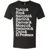 T-Shirts Vintage Black / S Money Heist Jetset Men's Triblend T-Shirt