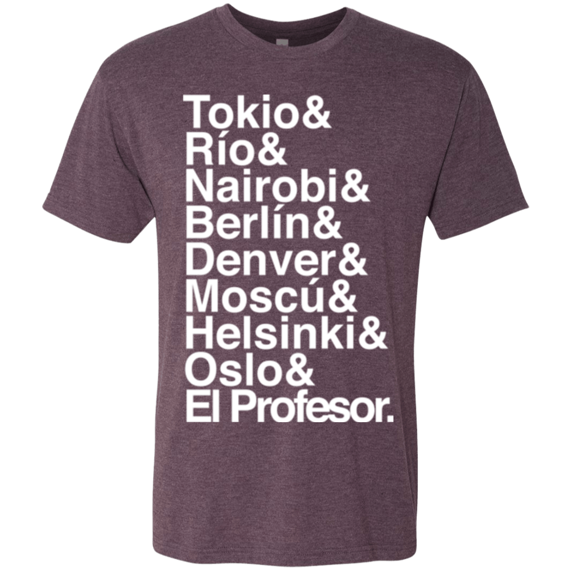 T-Shirts Vintage Purple / S Money Heist Jetset Men's Triblend T-Shirt