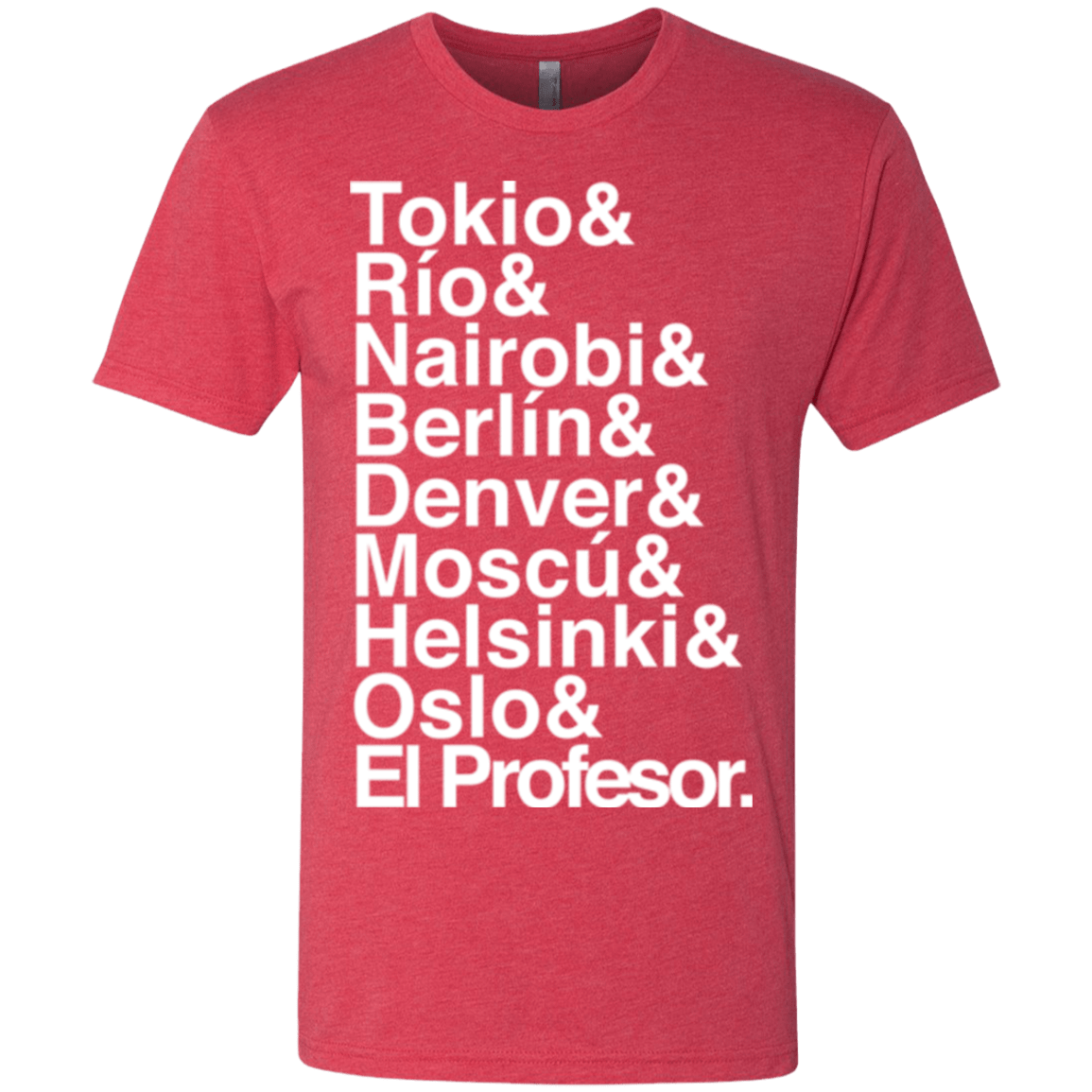 T-Shirts Vintage Red / S Money Heist Jetset Men's Triblend T-Shirt