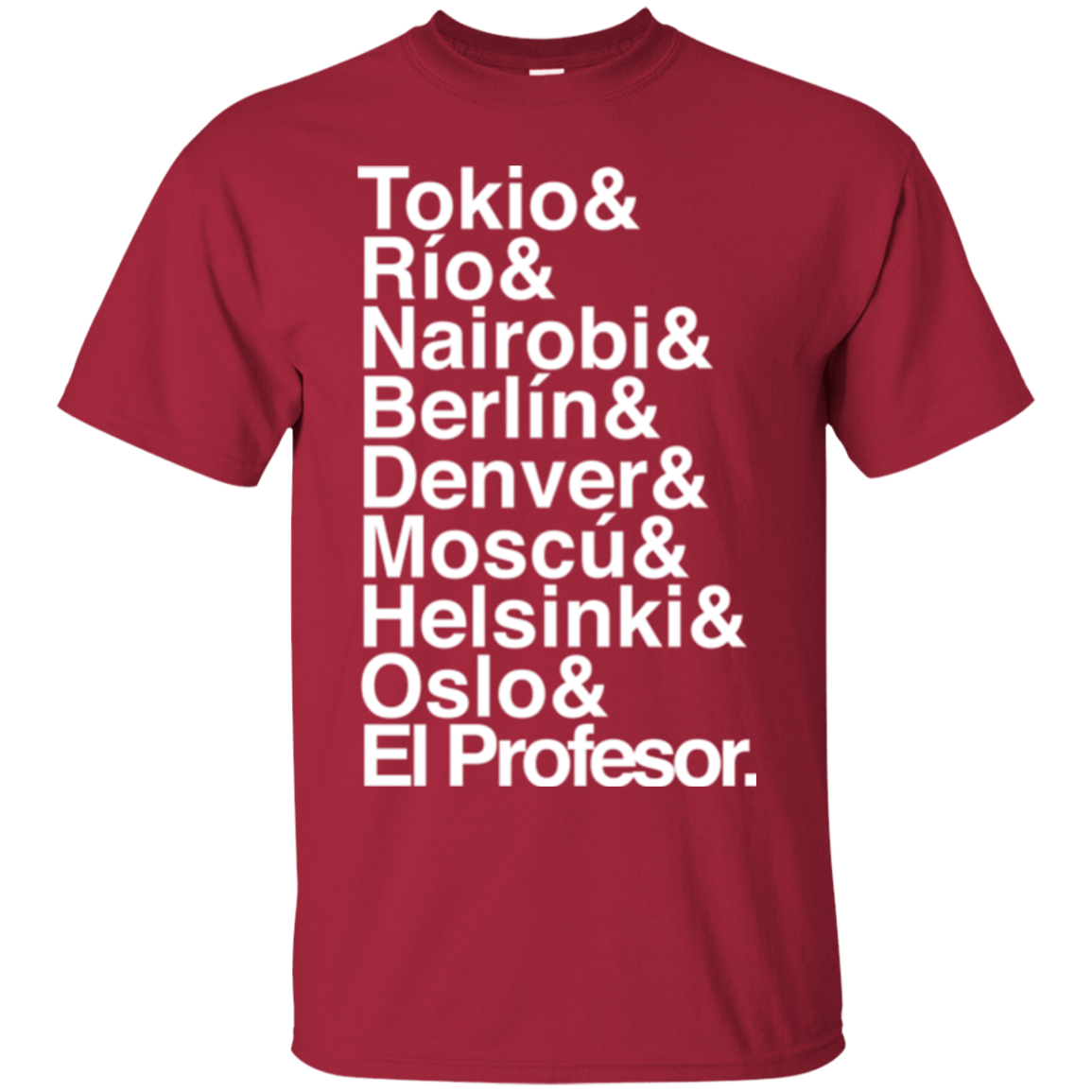 T-Shirts Cardinal / S Money Heist Jetset T-Shirt