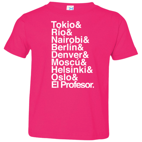 T-Shirts Hot Pink / 2T Money Heist Jetset Toddler Premium T-Shirt