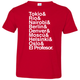 T-Shirts Red / 2T Money Heist Jetset Toddler Premium T-Shirt