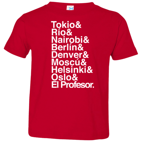 T-Shirts Red / 2T Money Heist Jetset Toddler Premium T-Shirt