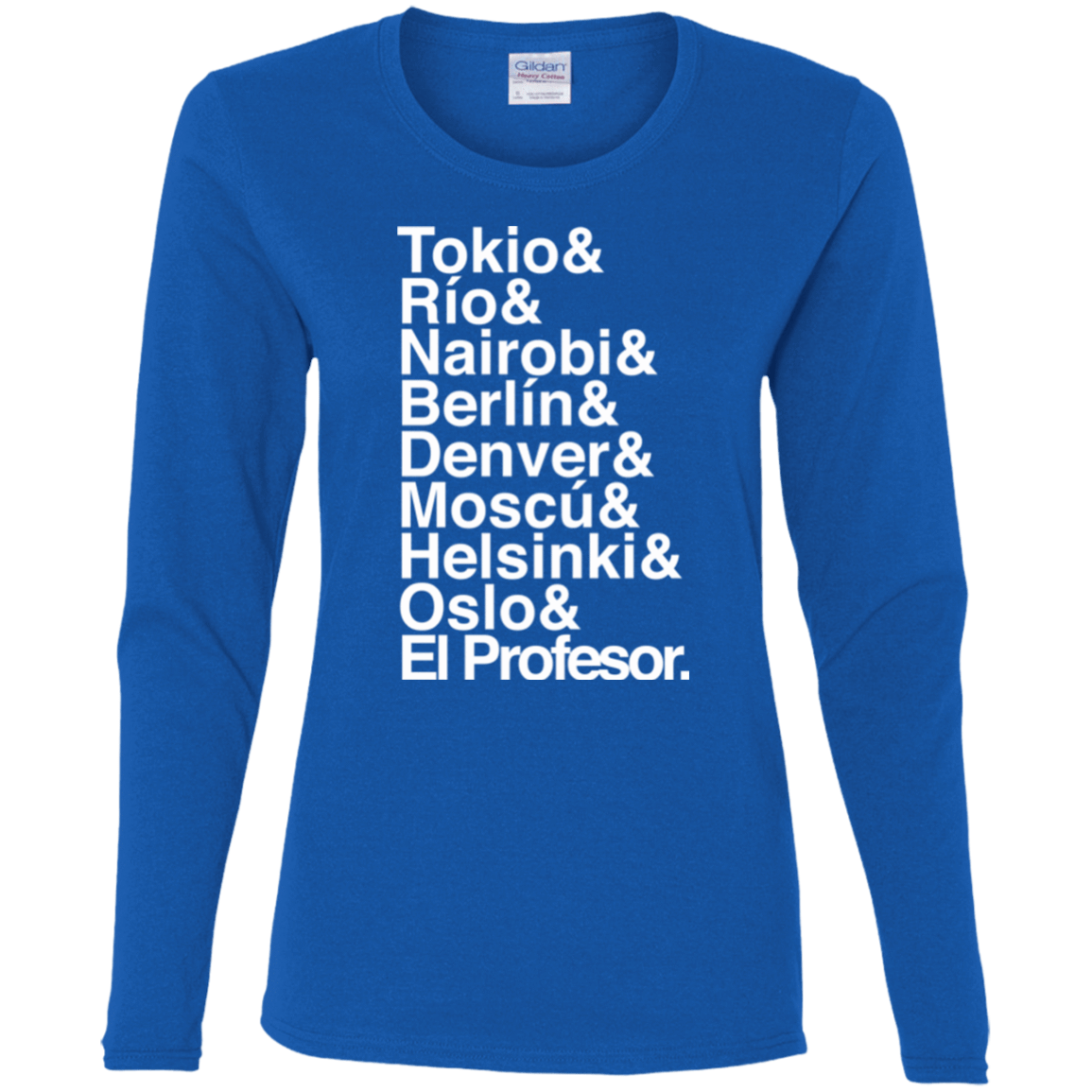 T-Shirts Royal / S Money Heist Jetset Women's Long Sleeve T-Shirt