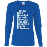 T-Shirts Royal / S Money Heist Jetset Women's Long Sleeve T-Shirt