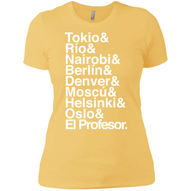 T-Shirts Banana Cream/ / X-Small Money Heist Jetset Women's Premium T-Shirt