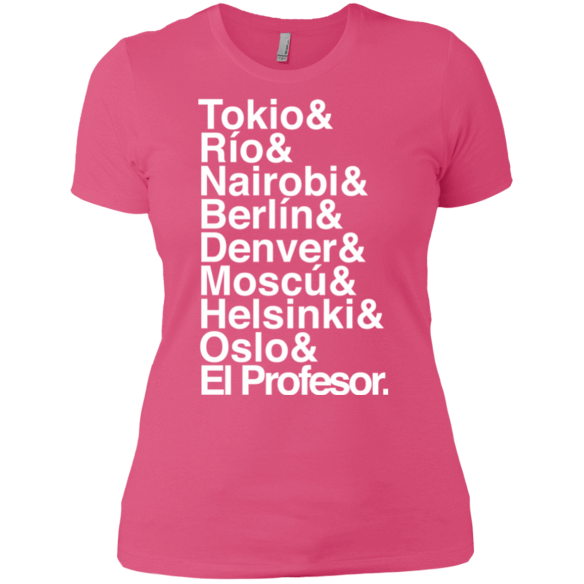 T-Shirts Hot Pink / X-Small Money Heist Jetset Women's Premium T-Shirt
