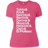 T-Shirts Hot Pink / X-Small Money Heist Jetset Women's Premium T-Shirt