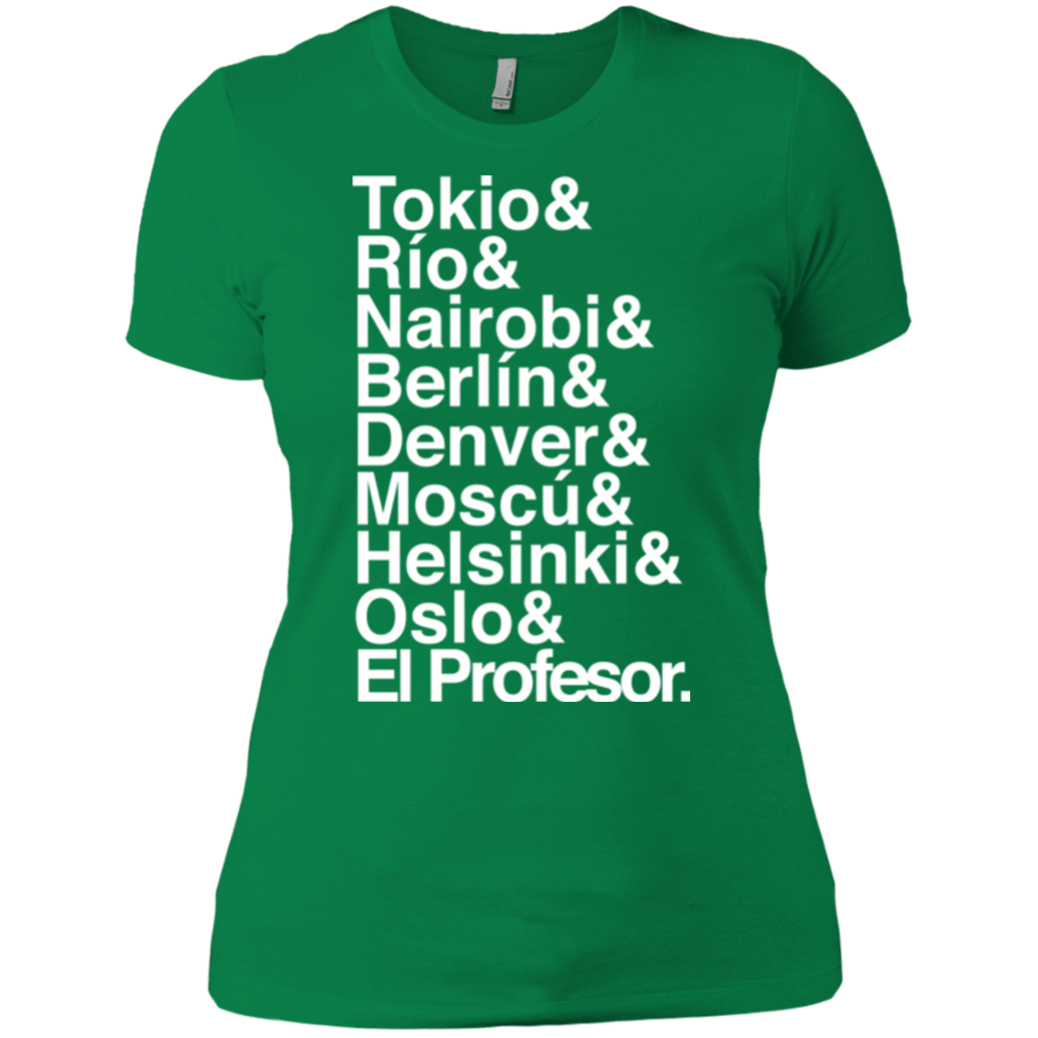T-Shirts Kelly Green / X-Small Money Heist Jetset Women's Premium T-Shirt
