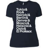 T-Shirts Midnight Navy / X-Small Money Heist Jetset Women's Premium T-Shirt