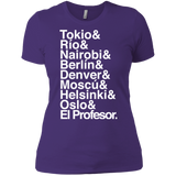 T-Shirts Purple Rush/ / X-Small Money Heist Jetset Women's Premium T-Shirt