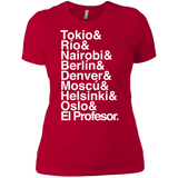 T-Shirts Red / X-Small Money Heist Jetset Women's Premium T-Shirt