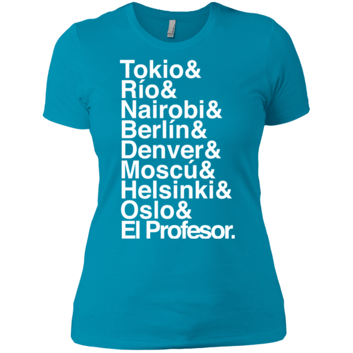 T-Shirts Turquoise / X-Small Money Heist Jetset Women's Premium T-Shirt
