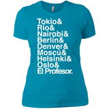 T-Shirts Turquoise / X-Small Money Heist Jetset Women's Premium T-Shirt