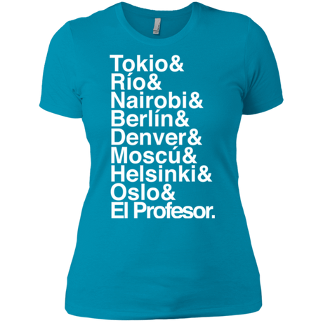 T-Shirts Turquoise / X-Small Money Heist Jetset Women's Premium T-Shirt