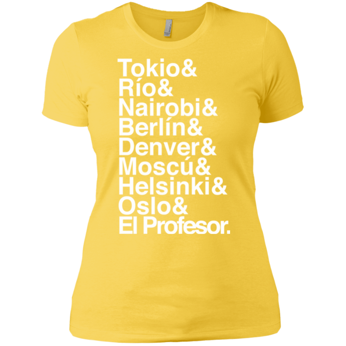 T-Shirts Vibrant Yellow / X-Small Money Heist Jetset Women's Premium T-Shirt