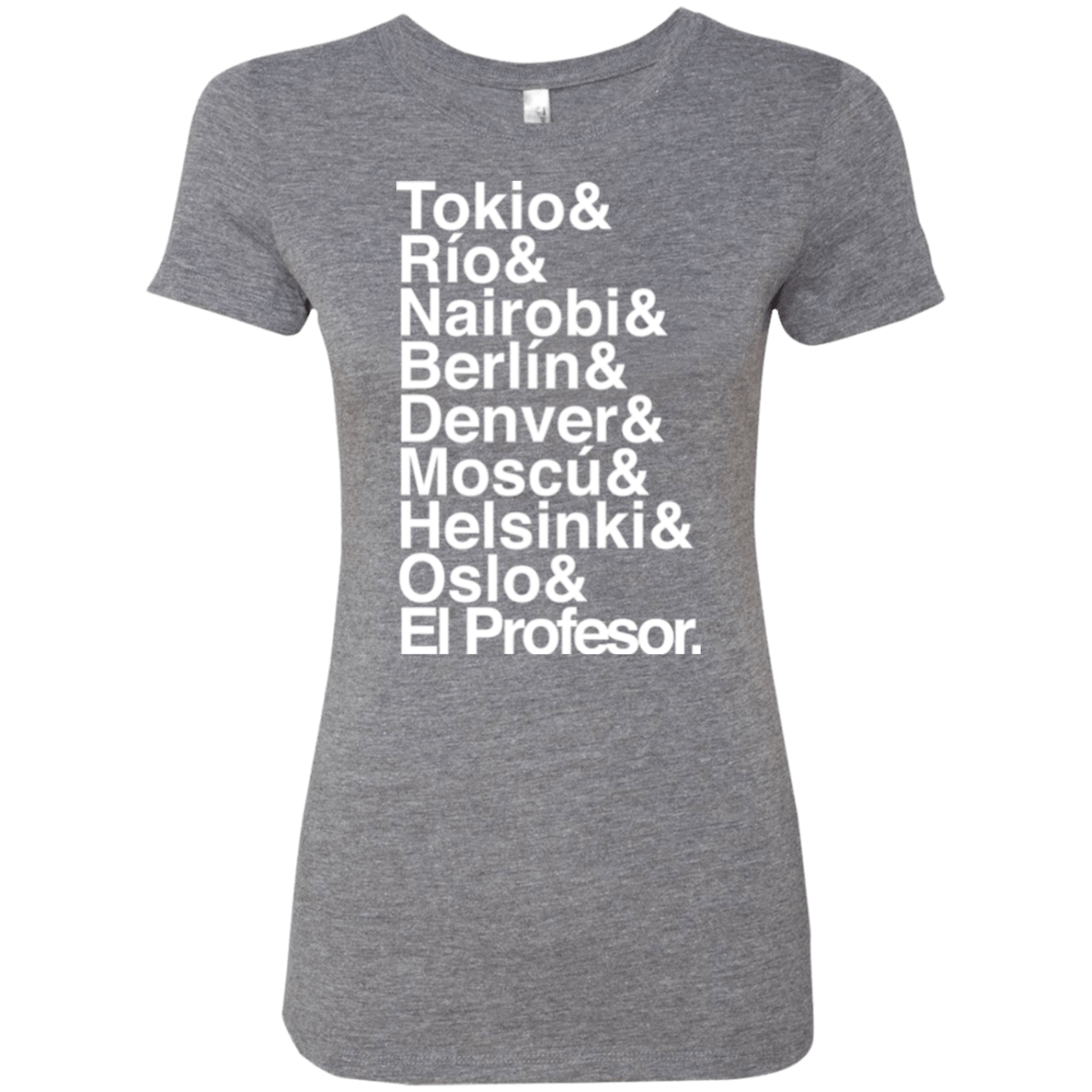 T-Shirts Premium Heather / S Money Heist Jetset Women's Triblend T-Shirt