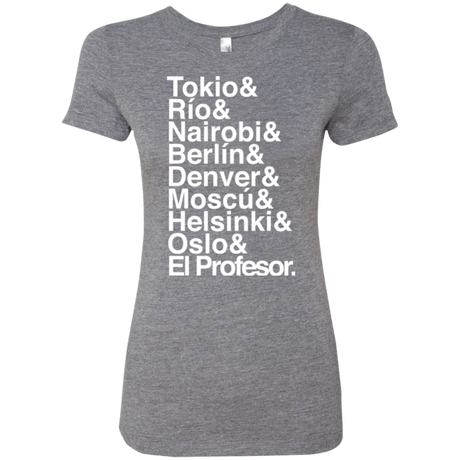 T-Shirts Premium Heather / S Money Heist Jetset Women's Triblend T-Shirt