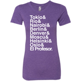 T-Shirts Purple Rush / S Money Heist Jetset Women's Triblend T-Shirt