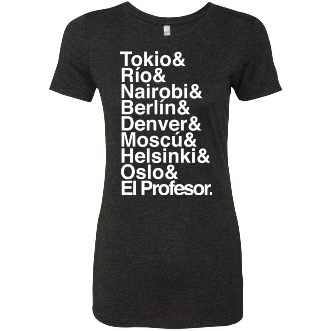 T-Shirts Vintage Black / S Money Heist Jetset Women's Triblend T-Shirt