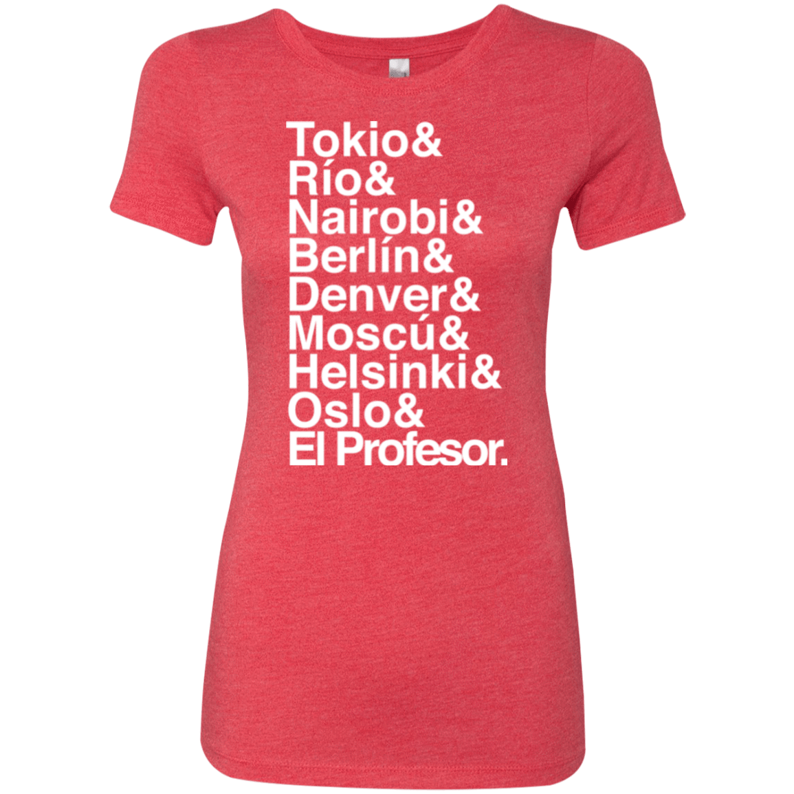 T-Shirts Vintage Red / S Money Heist Jetset Women's Triblend T-Shirt