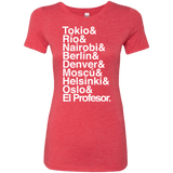 T-Shirts Vintage Red / S Money Heist Jetset Women's Triblend T-Shirt