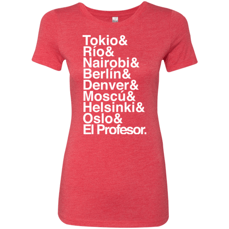 T-Shirts Vintage Red / S Money Heist Jetset Women's Triblend T-Shirt