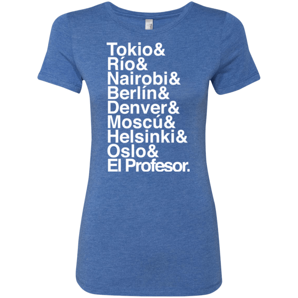 T-Shirts Vintage Royal / S Money Heist Jetset Women's Triblend T-Shirt