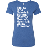 T-Shirts Vintage Royal / S Money Heist Jetset Women's Triblend T-Shirt
