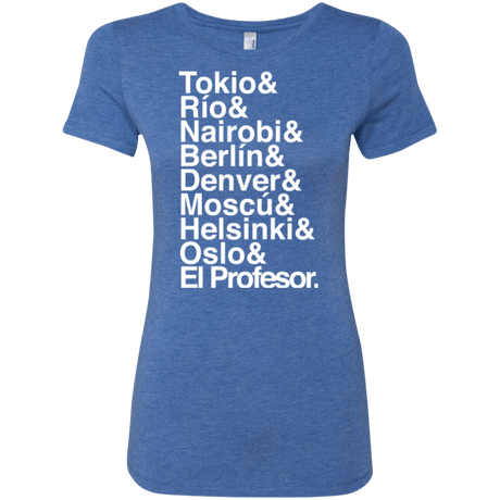 T-Shirts Vintage Royal / S Money Heist Jetset Women's Triblend T-Shirt