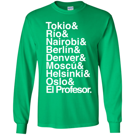T-Shirts Irish Green / YS Money Heist Jetset Youth Long Sleeve T-Shirt
