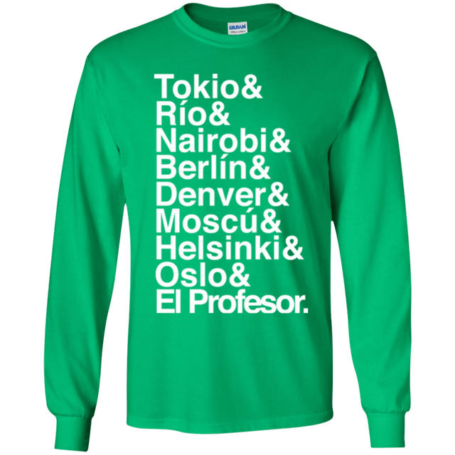 T-Shirts Irish Green / YS Money Heist Jetset Youth Long Sleeve T-Shirt