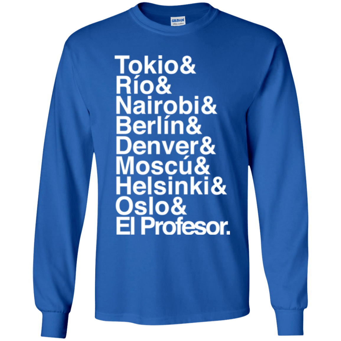 T-Shirts Royal / YS Money Heist Jetset Youth Long Sleeve T-Shirt