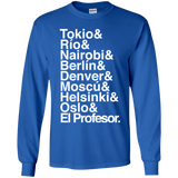 T-Shirts Royal / YS Money Heist Jetset Youth Long Sleeve T-Shirt