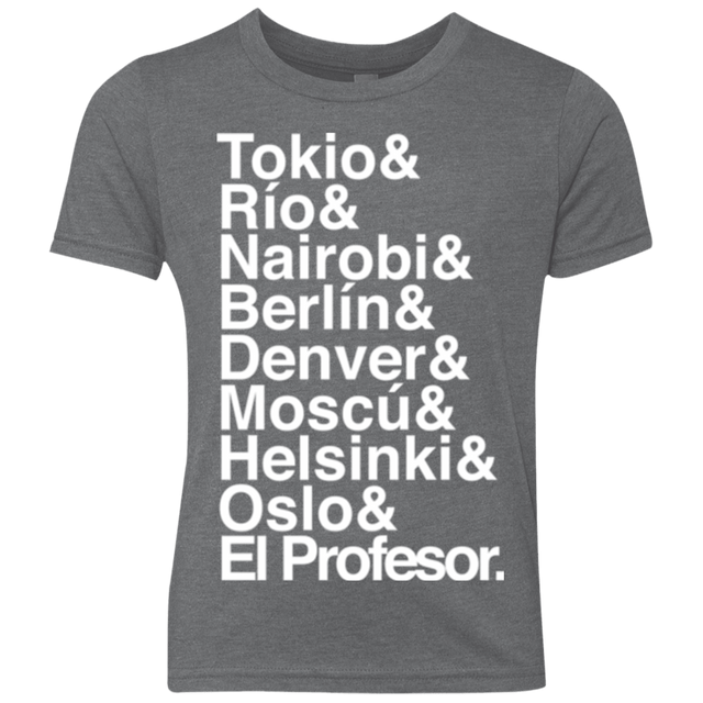 T-Shirts Premium Heather / YXS Money Heist Jetset Youth Triblend T-Shirt