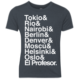 T-Shirts Vintage Navy / YXS Money Heist Jetset Youth Triblend T-Shirt