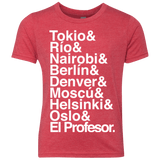 T-Shirts Vintage Red / YXS Money Heist Jetset Youth Triblend T-Shirt