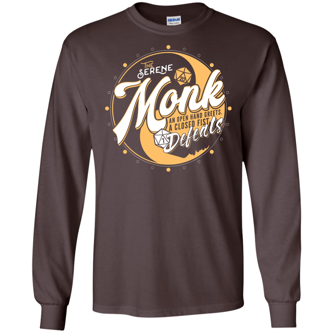 Monk Men's Long Sleeve T-Shirt