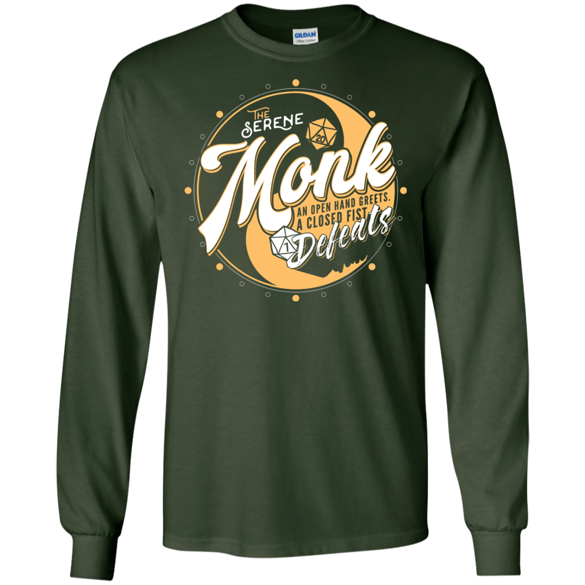 Monk Men's Long Sleeve T-Shirt