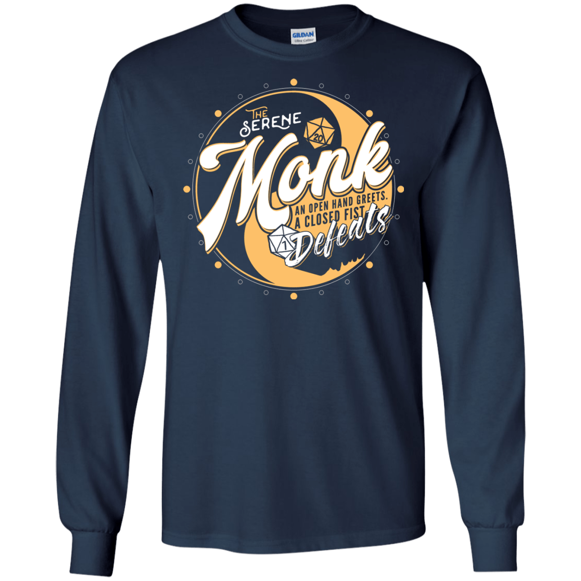 Monk Men's Long Sleeve T-Shirt