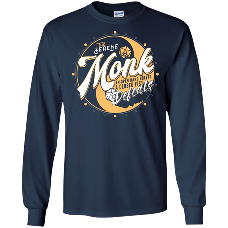 Monk Men's Long Sleeve T-Shirt