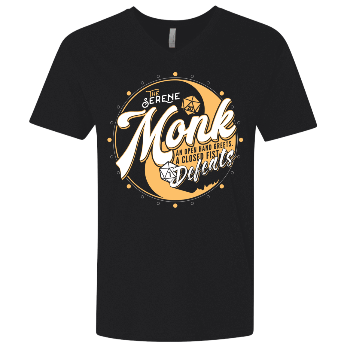 T-Shirts Black / X-Small Monk Men's Premium V-Neck