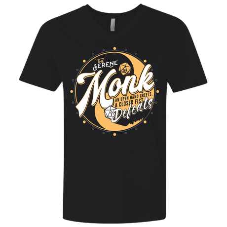 T-Shirts Black / X-Small Monk Men's Premium V-Neck