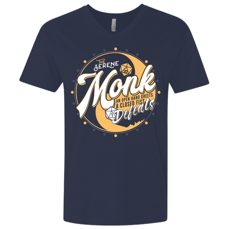 T-Shirts Midnight Navy / X-Small Monk Men's Premium V-Neck