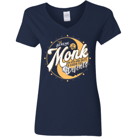 Monk Women's V-Neck T-Shirt