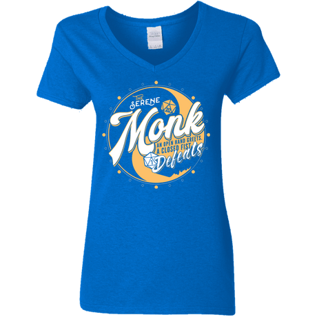 Monk Women's V-Neck T-Shirt