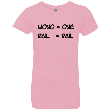 T-Shirts Light Pink / YXS Mono Girls Premium T-Shirt