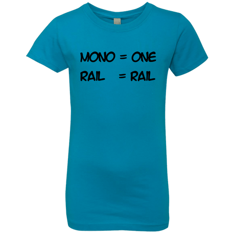 T-Shirts Turquoise / YXS Mono Girls Premium T-Shirt